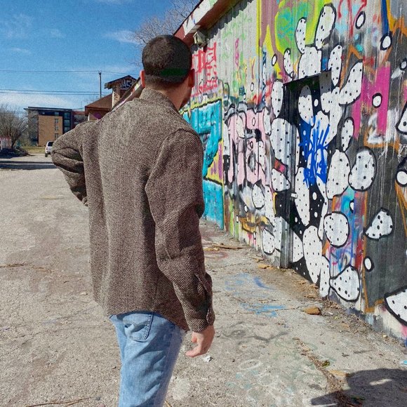 Vintage Marc Baxis LA Textured Button Down Grunge - Picture 5 of 9